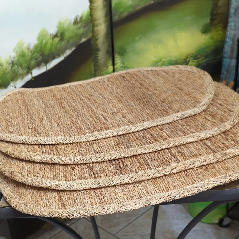 Natural Fiber Bamboo Placemats Set Of 4